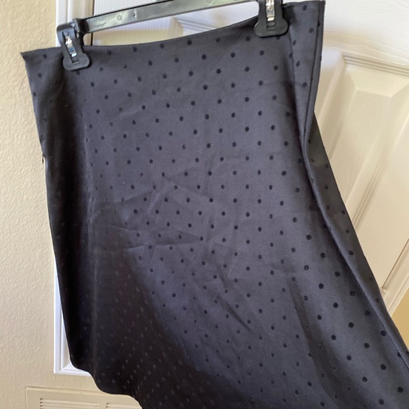 Black midi flare skirt polka dots - Picture 2 of 5